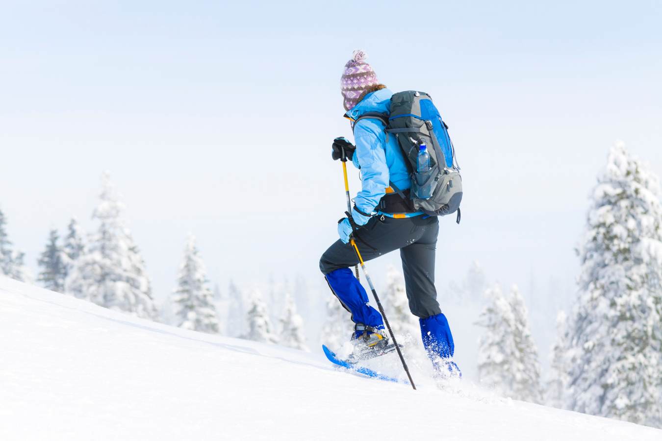 snowshoeing